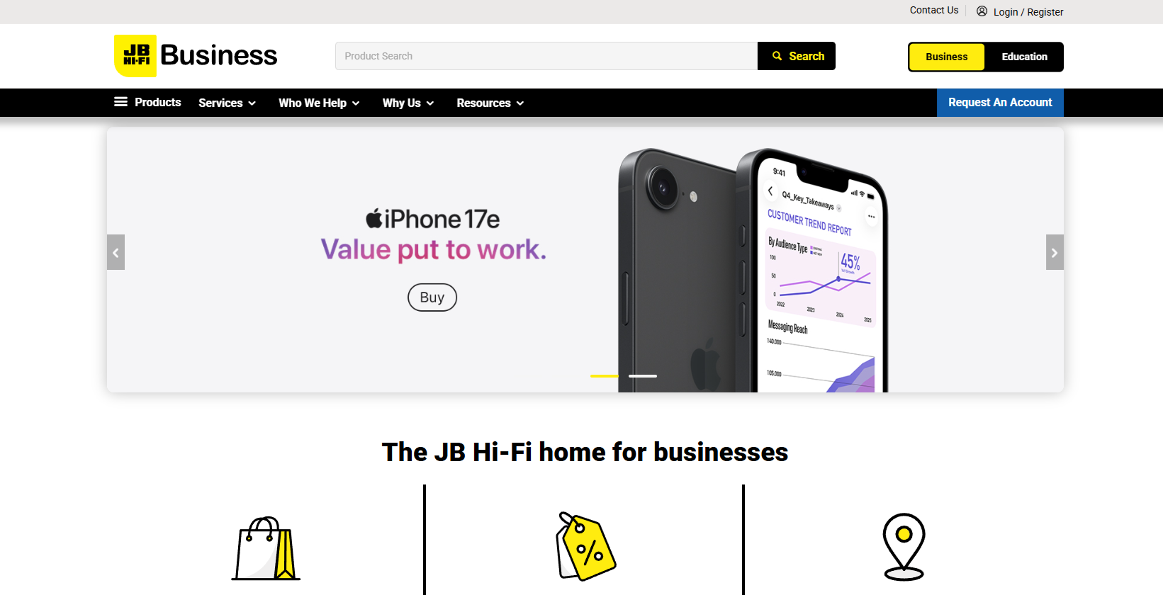 JB Hi-Fi Website