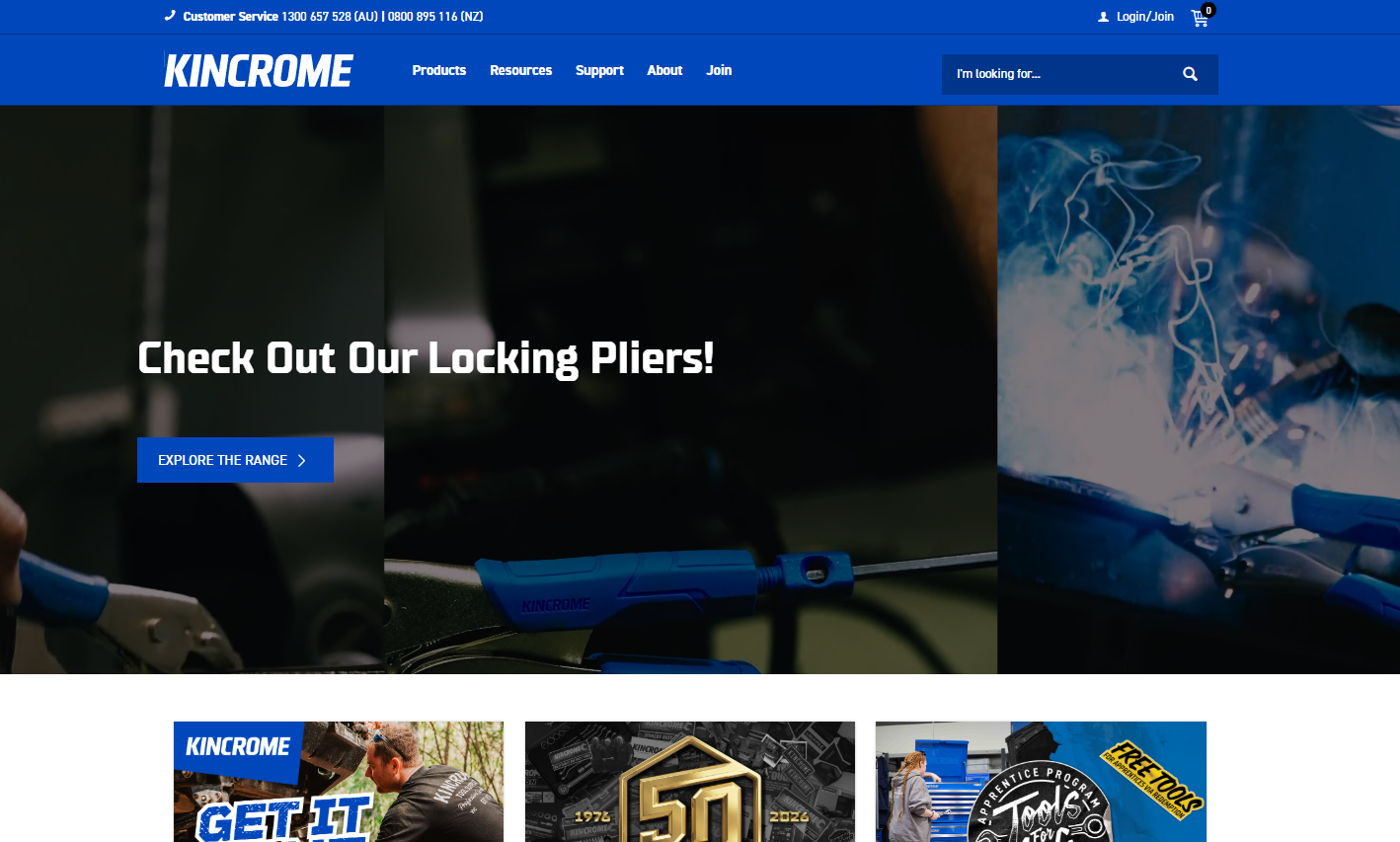 Kincrome Website